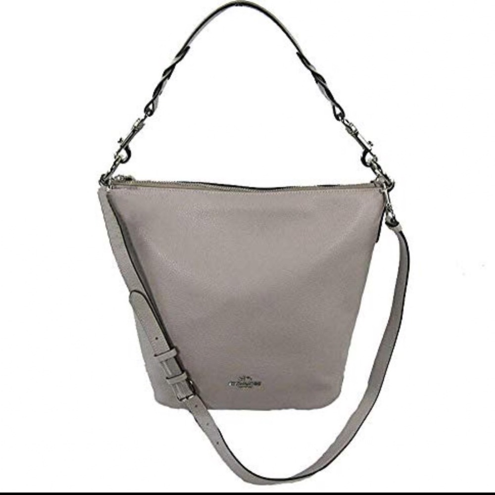 Coach Abby Duffle in Pebbled Leather Bag purse Silver Hardware